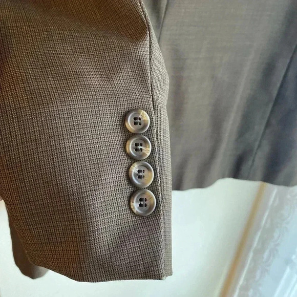 Lauren Ralph Lauren Vintage Wool Suit Jacket Blazer Brown 48R Men’s Green Label - Picture 6 of 16